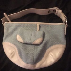Coach handbag with wristlet